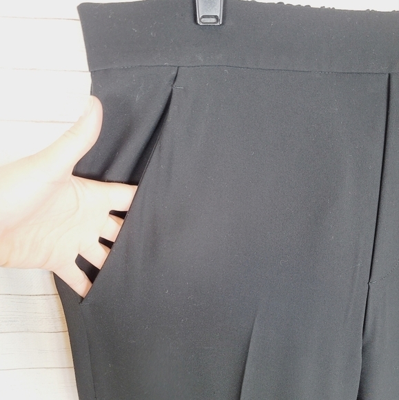 VINCE BLACK PULL ON TROUSER PANTS, SZ LARGE - Picture 7 of 14